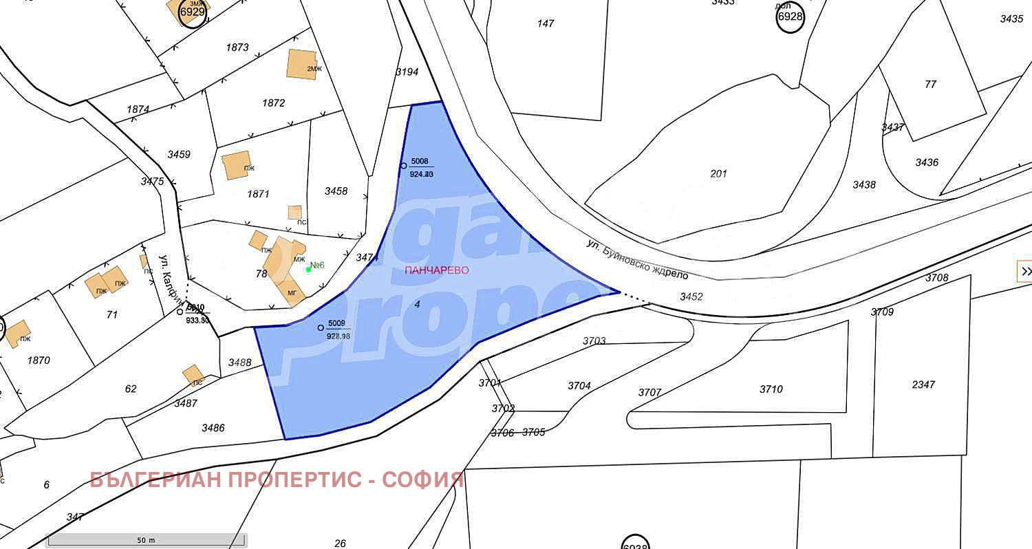 Продава ПАРЦЕЛ, гр. София, с. Бистрица, снимка 3 - Парцели - 53641984