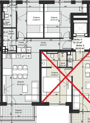 Продава 3-СТАЕН, гр. София, Малинова долина, снимка 4 - Апартаменти - 52565139