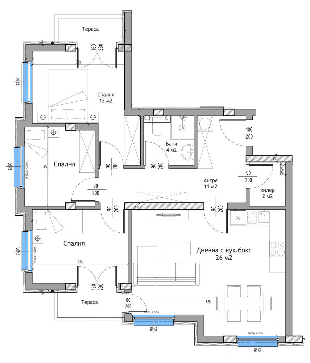 Продава МНОГОСТАЕН, гр. Пловдив, Коматево, снимка 9 - Апартаменти - 55720468