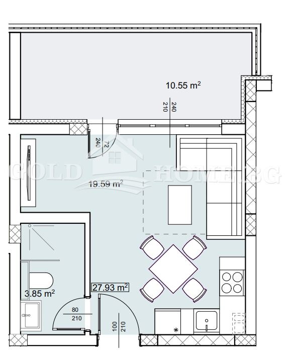 Продава 1-СТАЕН, гр. Пловдив, Беломорски, снимка 5 - Aпартаменти - 46905191