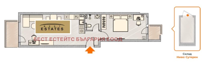 Продава 2-СТАЕН, гр. София, Малинова долина, снимка 2 - Aпартаменти - 48010820