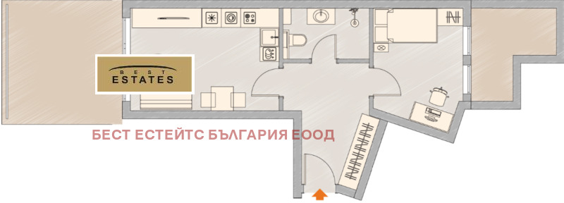 Продава 2-СТАЕН, гр. София, Малинова долина, снимка 13 - Aпартаменти - 48010820