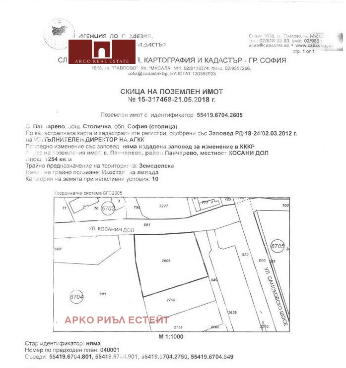 Продава ПАРЦЕЛ, с. Панчарево, област София-град, снимка 4 - Парцели - 47949817