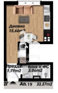 Продава  1-стаен град Пловдив , Беломорски , 34 кв.м | 71426246 - изображение [5]
