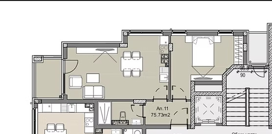 Продаја  1 спаваћа соба Софија , Левски , 75 м2 | 78203818 - слика [2]