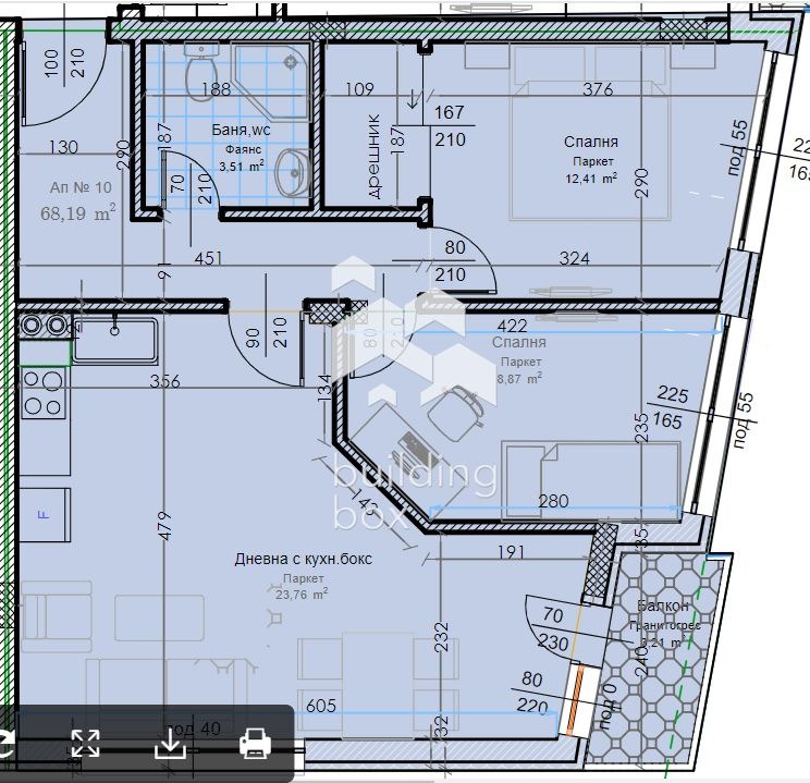 Продава  3-стаен град Варна , Левски 1 , 83 кв.м | 78831946 - изображение [3]