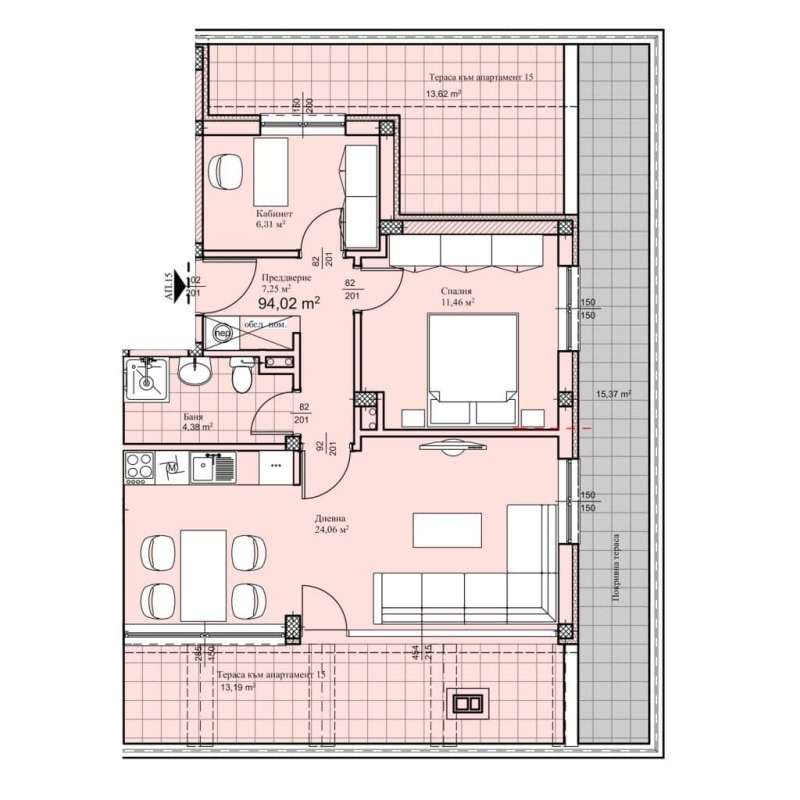 Eladó  2 hálószobás Plovdiv , Proslav , 103 négyzetméter | 47522886