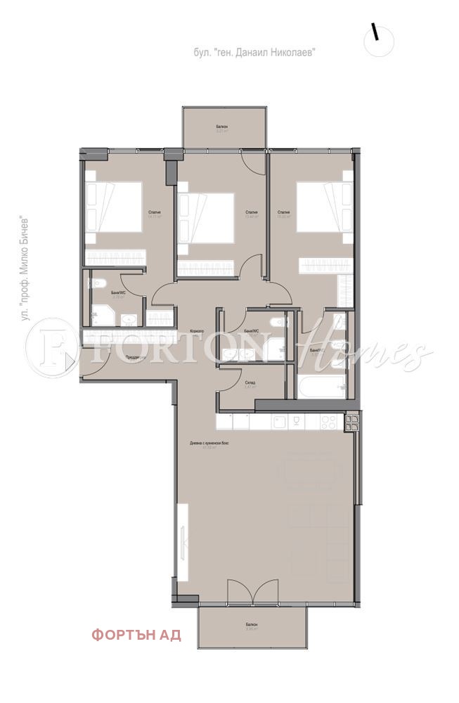 Продава 4-СТАЕН, гр. София, Оборище, снимка 2 - Апартаменти - 55726056