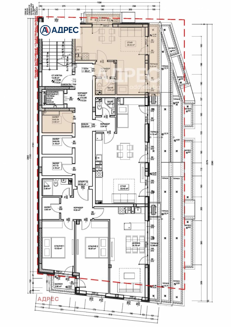 Zu verkaufen  Studio Warna , Lewski 1 , 60 qm | 19696607 - Bild [4]