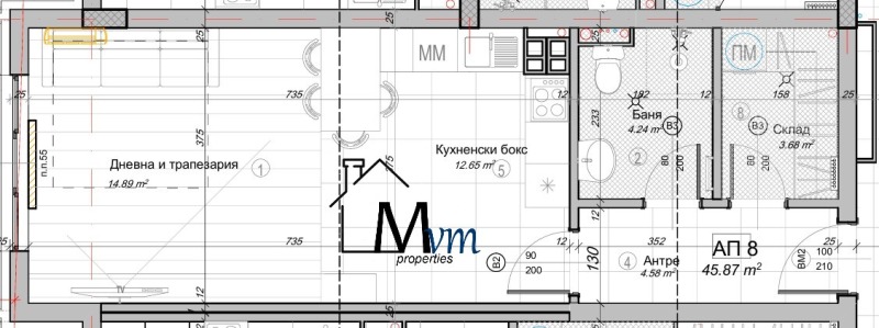 Продава 1-СТАЕН, гр. София, Слатина, снимка 2 - Апартаменти - 52410492