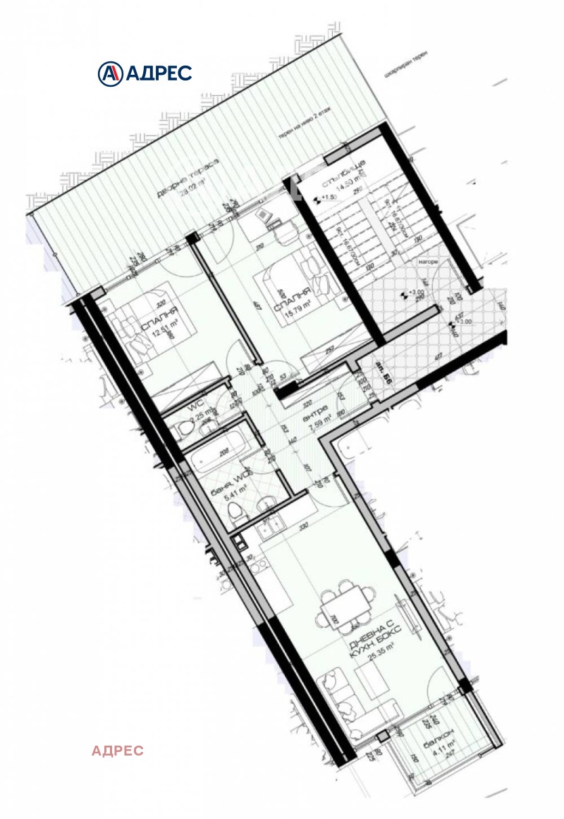 Продава 3-СТАЕН, гр. Варна, Виница, снимка 2 - Aпартаменти - 47556258