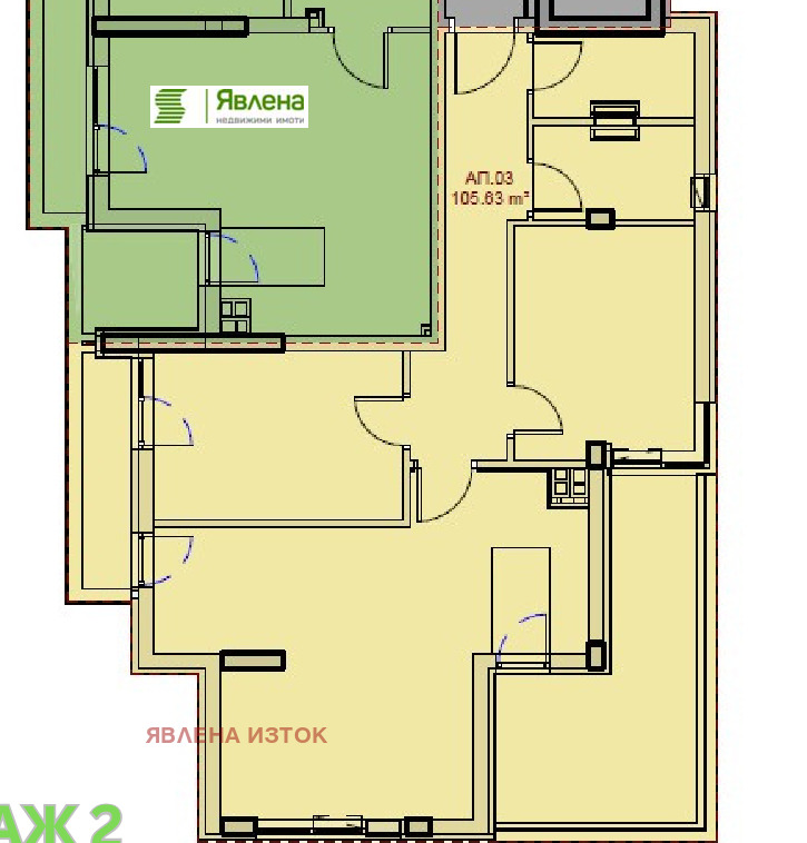 Satılık  2 yatak odası Sofia , Krasno selo , 123 metrekare | 43138705 - görüntü [2]