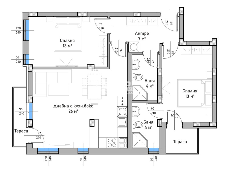 Продава 3-СТАЕН, гр. Пловдив, Кършияка, снимка 2 - Апартаменти - 52721121