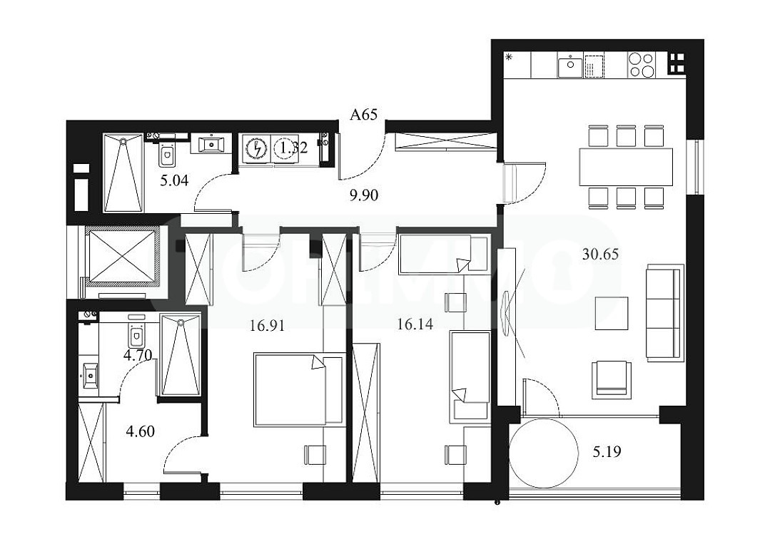 Продава 3-СТАЕН, гр. Варна, Изгрев, снимка 10 - Апартаменти - 55582368