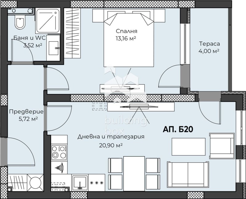 Продава 2-СТАЕН, гр. Пловдив, Христо Смирненски, снимка 3 - Aпартаменти - 48959636