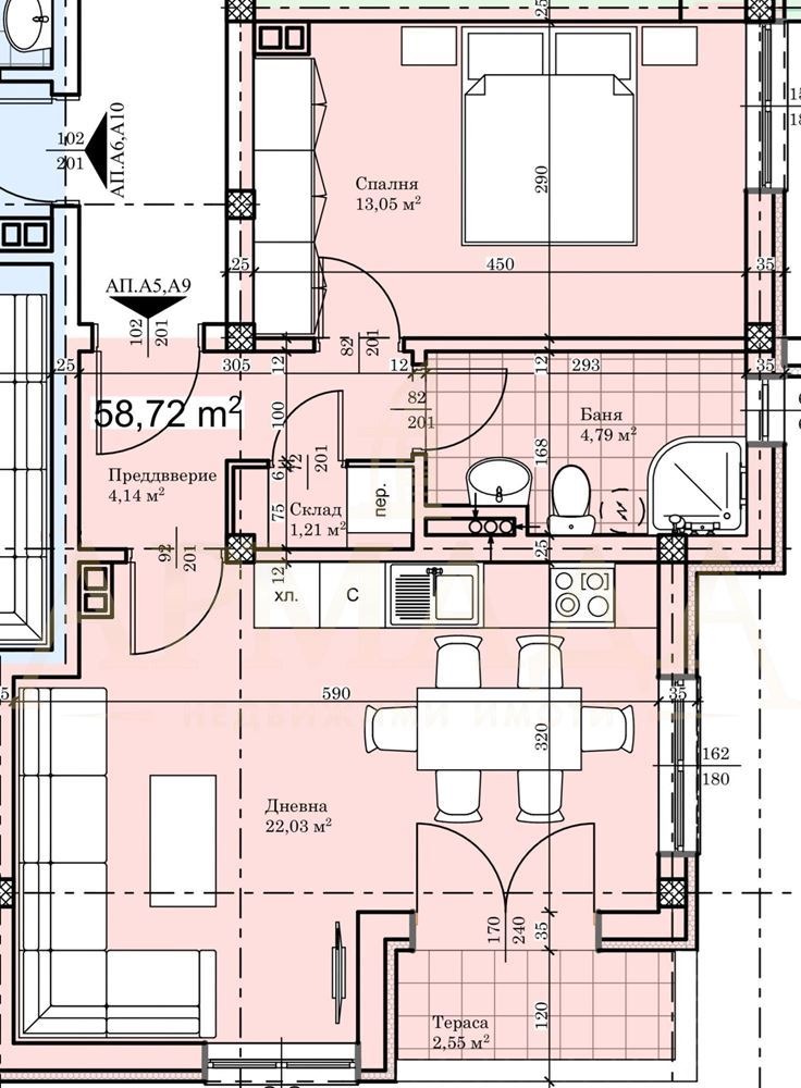 Продава  2-стаен град Пловдив , Прослав , 67 кв.м | 64911944 - изображение [3]