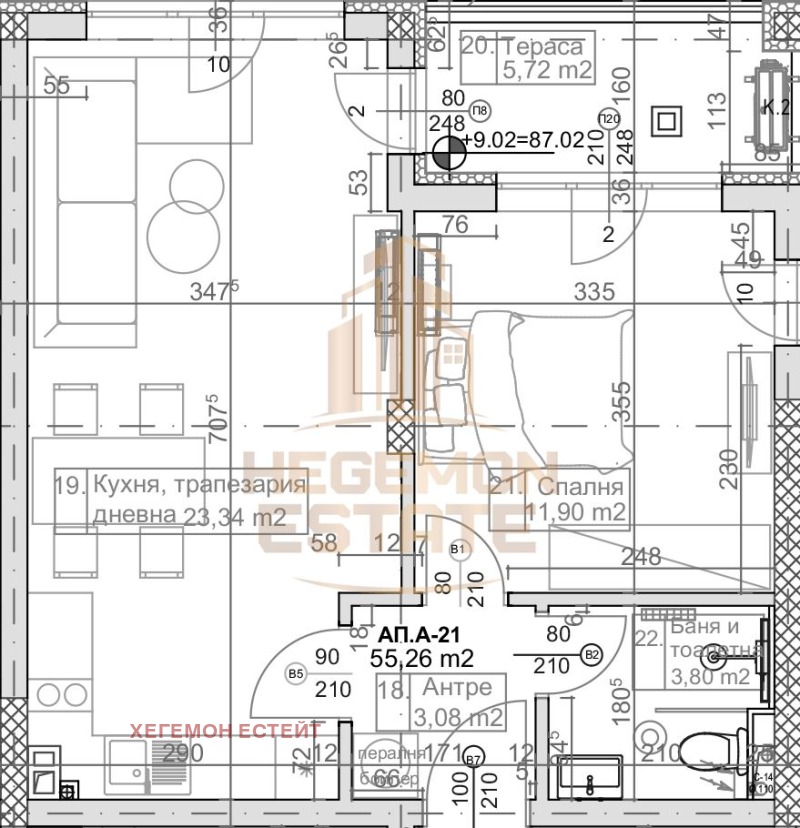 De vânzare  1 dormitor Varna , c.c. Slânciev den , 67 mp | 81138585 - imagine [2]