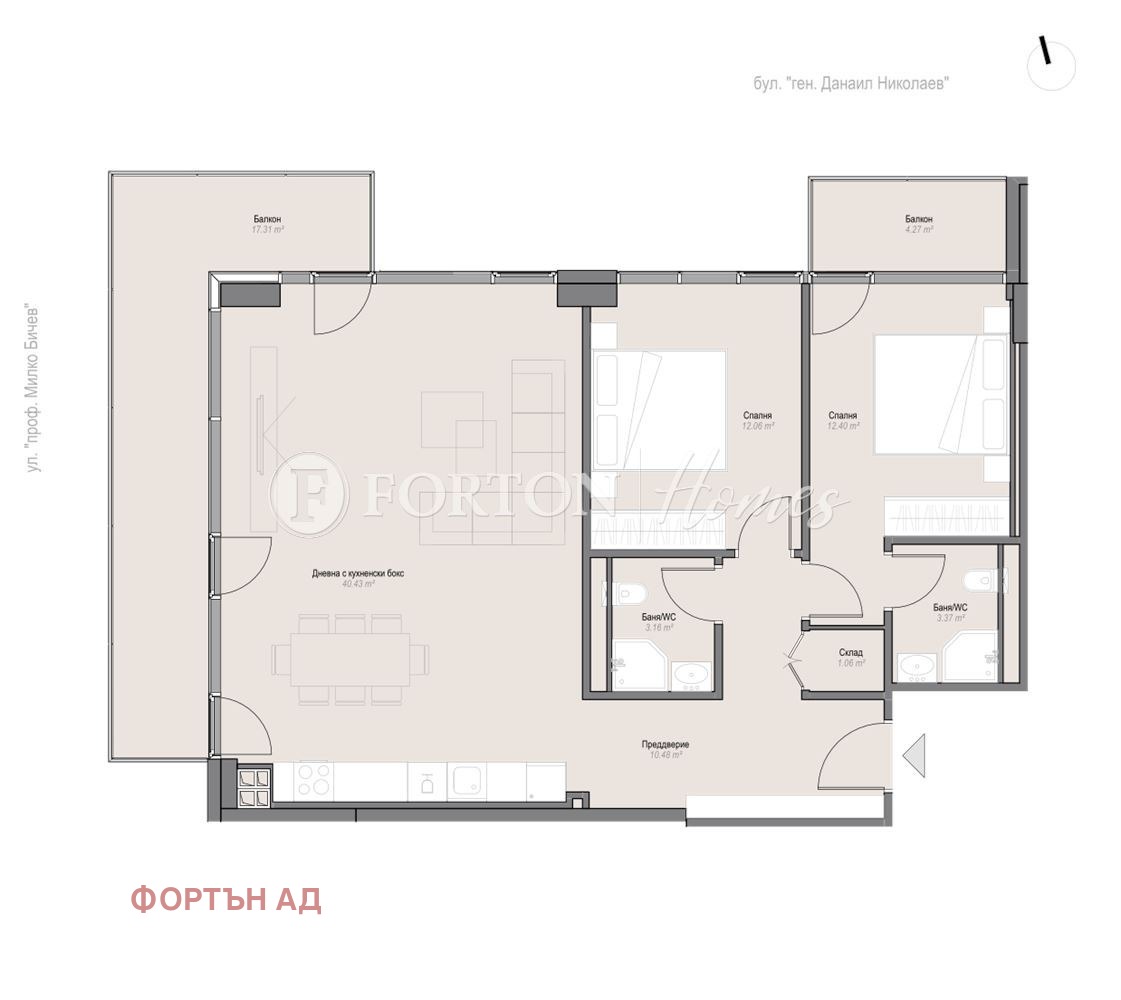 Продава 3-СТАЕН, гр. София, Оборище, снимка 2 - Апартаменти - 54613124