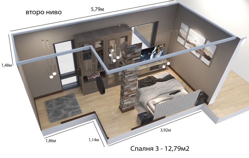 Till salu  Etagevåning Sofia , Knjajevo , 147 kvm | 40443931 - bild [13]