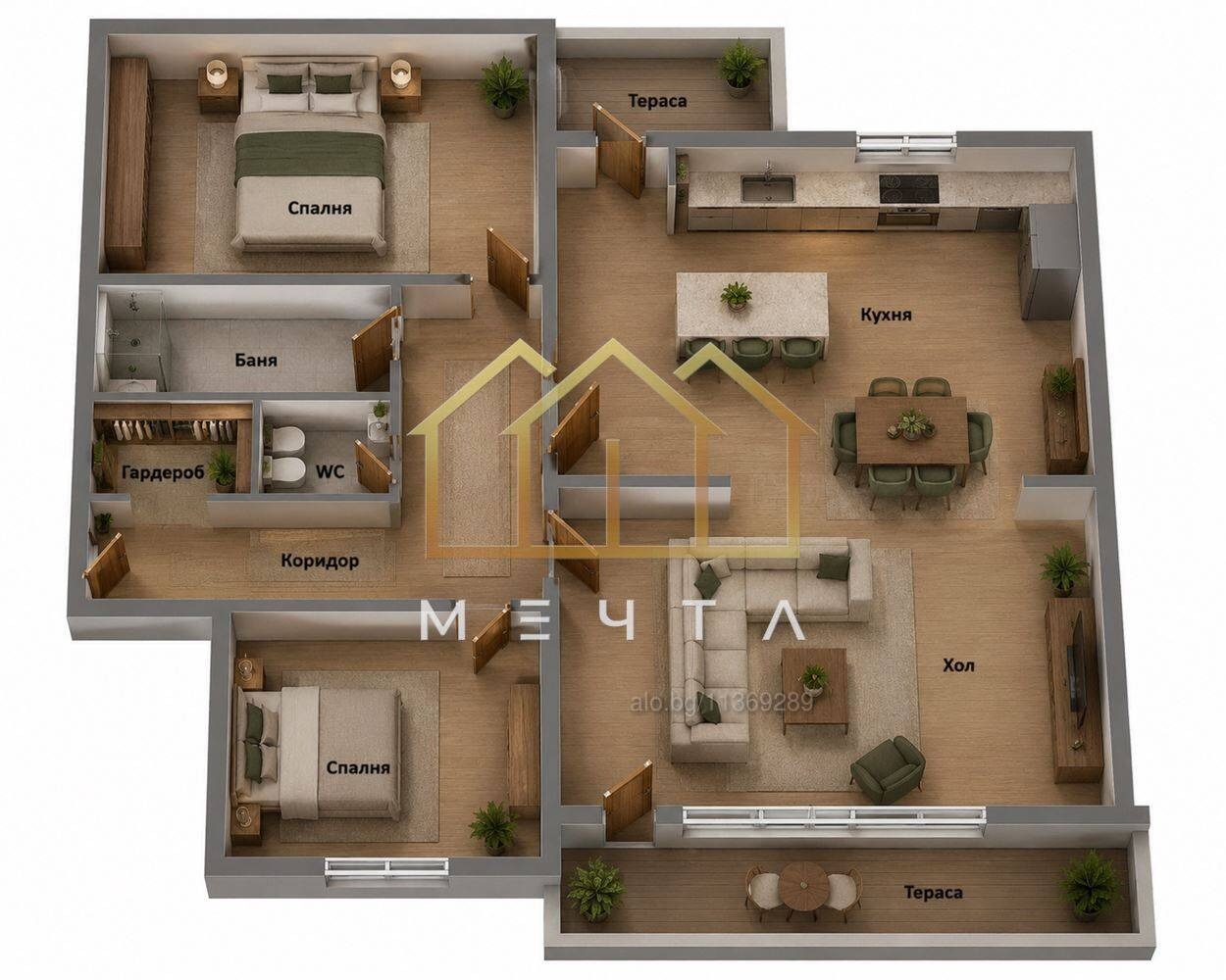Продава 3-СТАЕН, гр. Пловдив, Тракия, снимка 9 - Апартаменти - 56125284