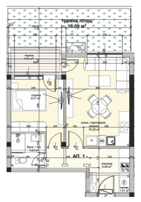 1 bedroom Karshiyaka, Plovdiv 1