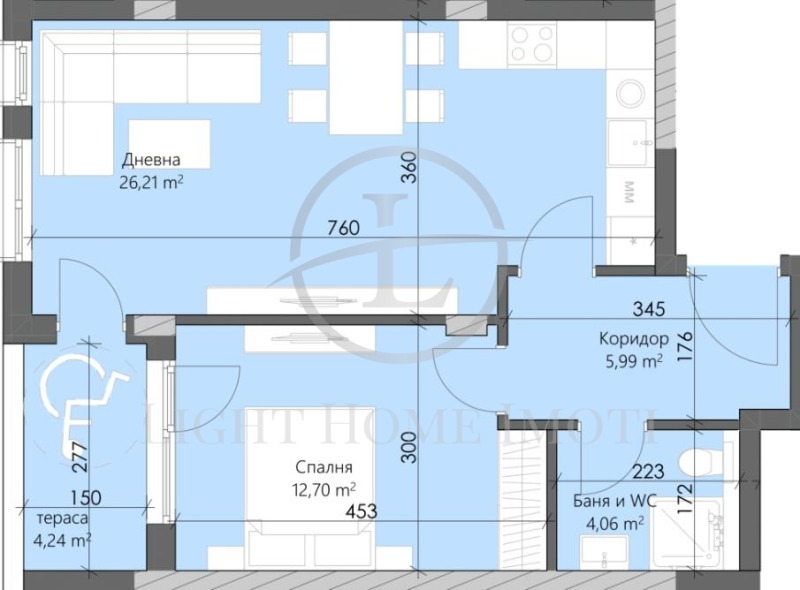In vendita  1 camera da letto Plovdiv , Karshiiaka , 74 mq | 63434485