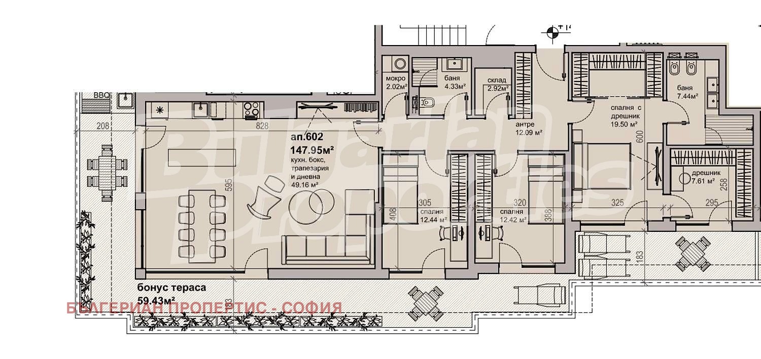 Продава 4-СТАЕН, гр. София, Кръстова вада, снимка 3 - Апартаменти - 55612739