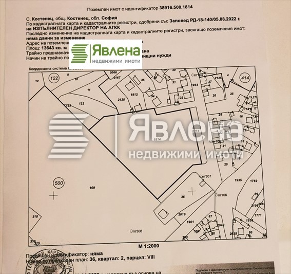 Προς πώληση  Οικόπεδο περιοχή Σόφια , Κοστενετσ , 13643 τ.μ | 38101062 - εικόνα [2]