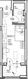Продава 1-СТАЕН, град Пловдив, Христо Смирненски • 52600 € • 27538236 — Holmes.bg