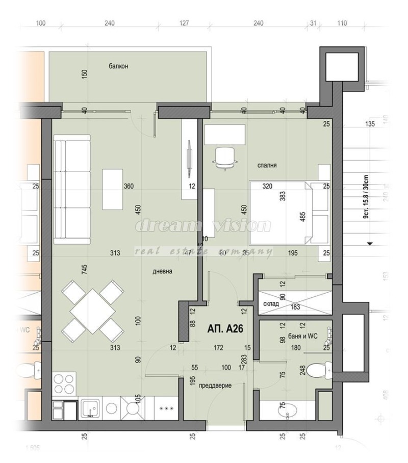 En venta  1 dormitorio Sofia , Slaviya , 76 metros cuadrados | 46147801 - imagen [4]