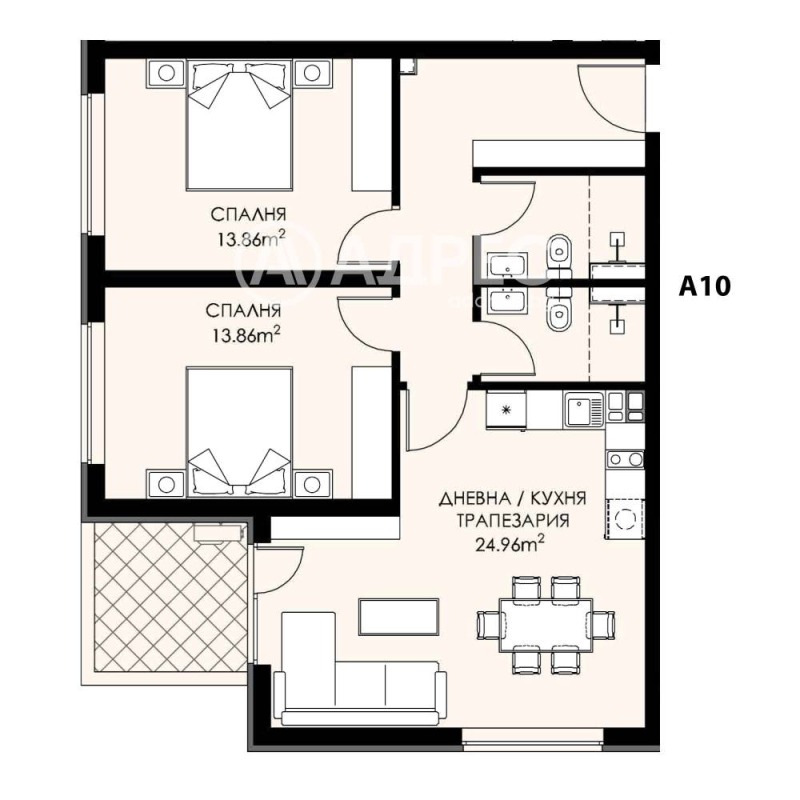 Te koop  2 slaapkamers Sofia , Ljulin 9 , 103 m² | 36566381 - afbeelding [2]