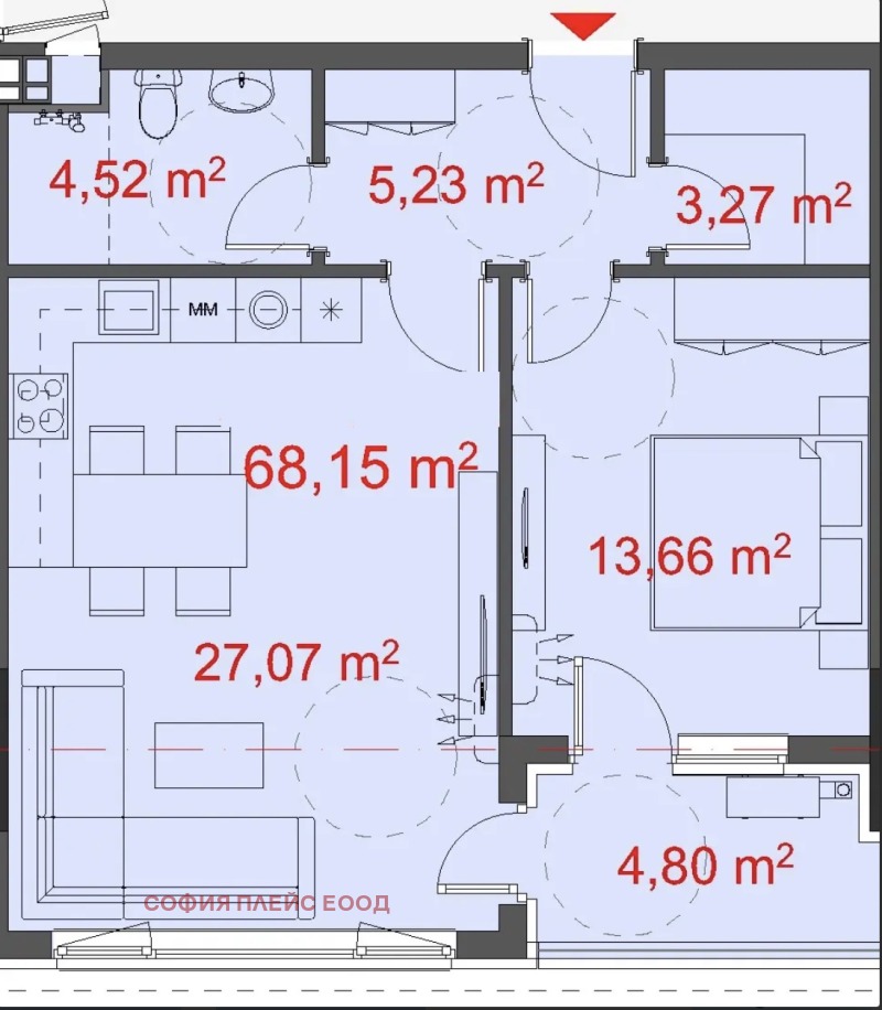 Продава  2-стаен град Бургас , Славейков , 79 кв.м | 35398721 - изображение [2]