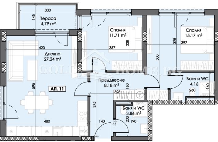 Продава 3-СТАЕН, гр. Пловдив, Тракия, снимка 6 - Апартаменти - 54602020