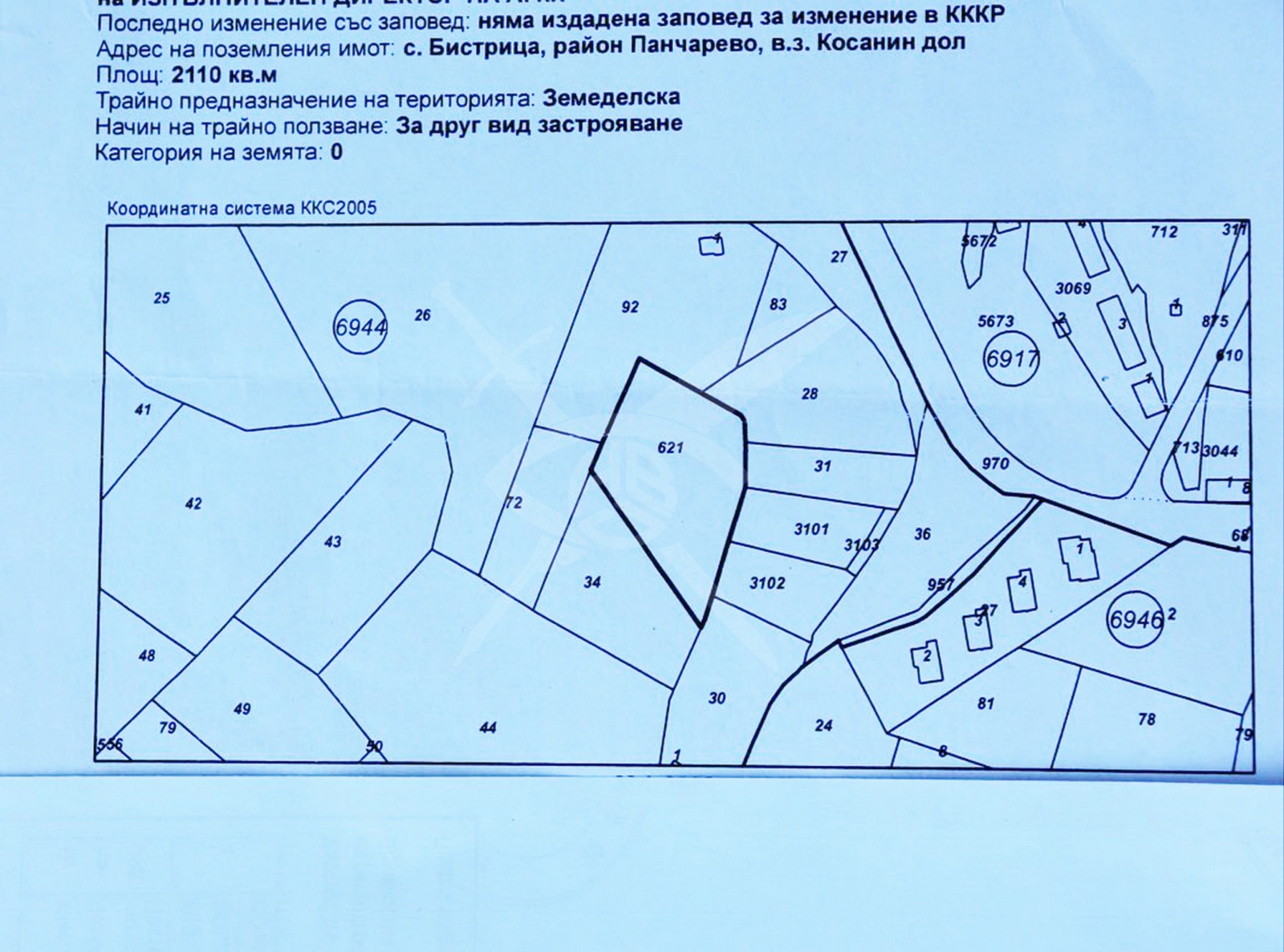 Продава ПАРЦЕЛ, гр. София, с. Бистрица, снимка 2 - Парцели - 42892203