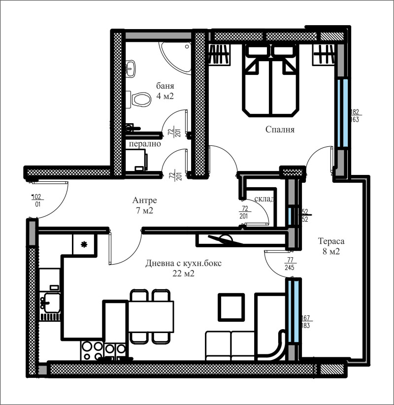 En venta  1 dormitorio Plovdiv , Trakiya , 79 metros cuadrados | 20001612 - imagen [5]