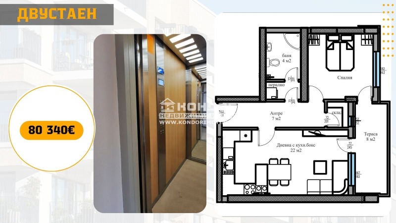 Продава  2-стаен, град Пловдив, Тракия • 80 340 EUR • ID 11799527 — holmes.bg - [1] 