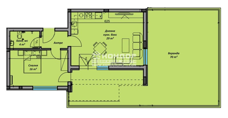 Til salg  1 soveværelse Plovdiv , Tsentar , 155 kvm | 68700862 - billede [5]