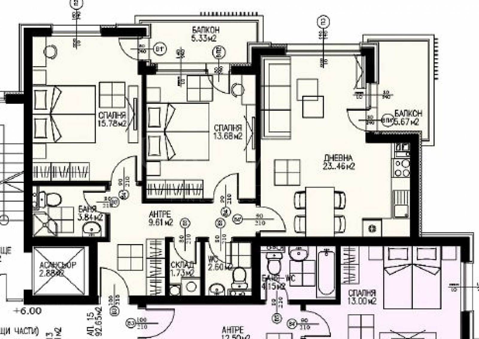 Продава 3-СТАЕН, гр. София, Драгалевци, снимка 3 - Апартаменти - 54644429