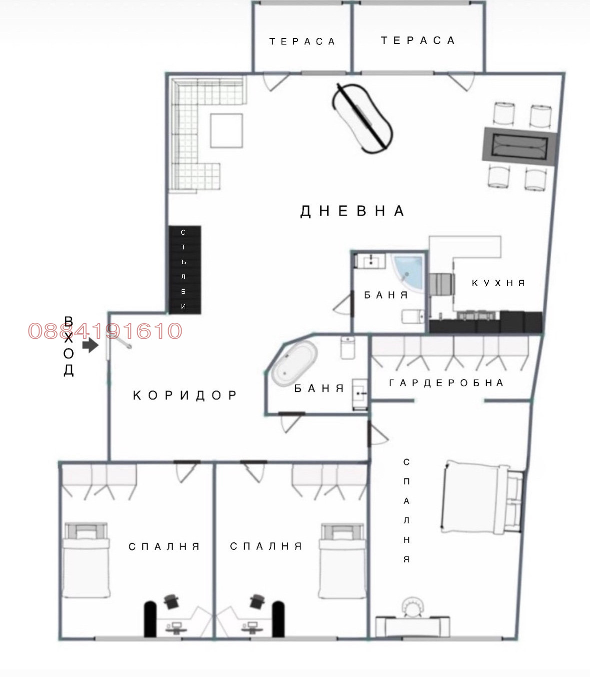 Продава 4-СТАЕН, гр. София, Манастирски ливади, снимка 16 - Апартаменти - 54065440