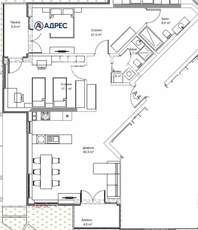 Продава  3-стаен град Варна , Бриз , 135 кв.м | 73221598 - изображение [4]