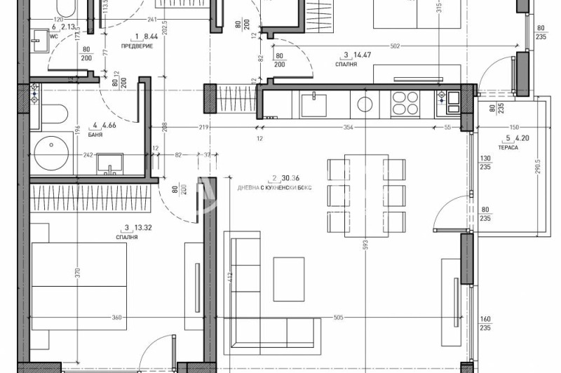 De vânzare  2 dormitoare Sofia , Malinova dolina , 120 mp | 59537704 - imagine [7]