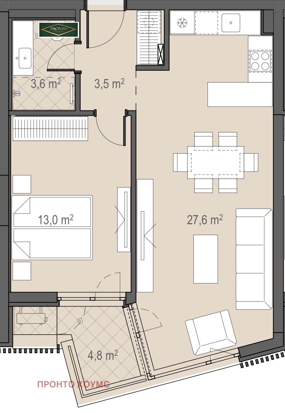Продава 2-СТАЕН, гр. София, Манастирски ливади