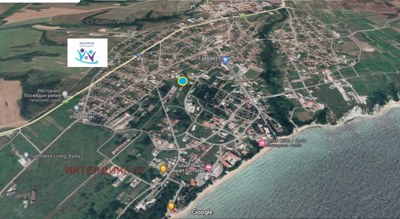 Продава ПАРЦЕЛ в област Варна, гр. Бяла - 1133 кв.м / 89 000 € » 174 068.87 лв., ИНТЕРДИЙЛ БГ