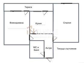 1 camera da letto Krasna poliana 1, Sofia 5