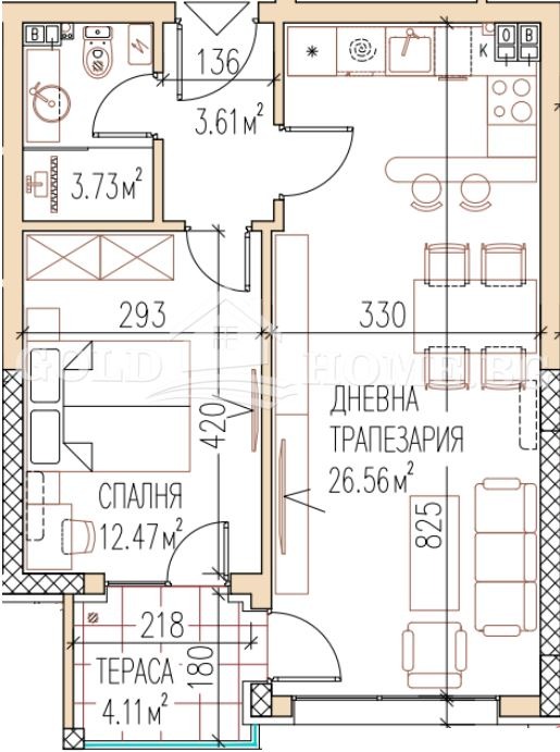 Satılık  1 yatak odası Plovdiv , Ostromila , 65 metrekare | 93392664 - görüntü [3]