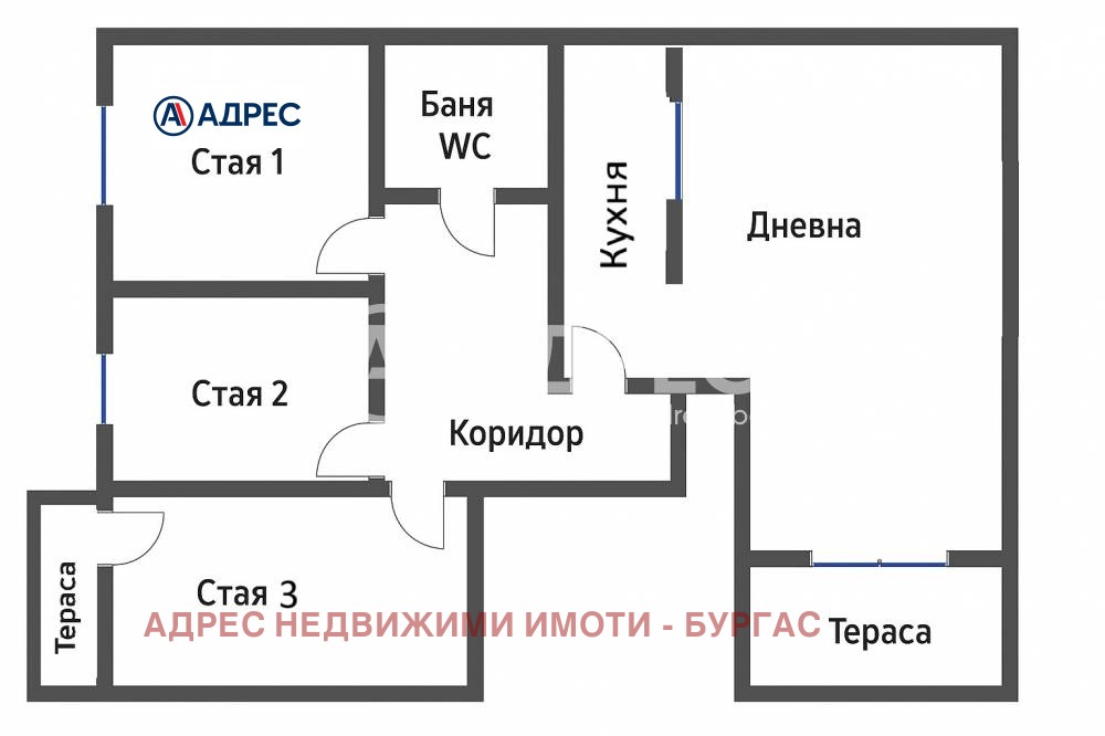 Продава ЕТАЖ ОТ КЪЩА, гр. Бургас, Възраждане, снимка 2 - Етаж от къща - 54406428