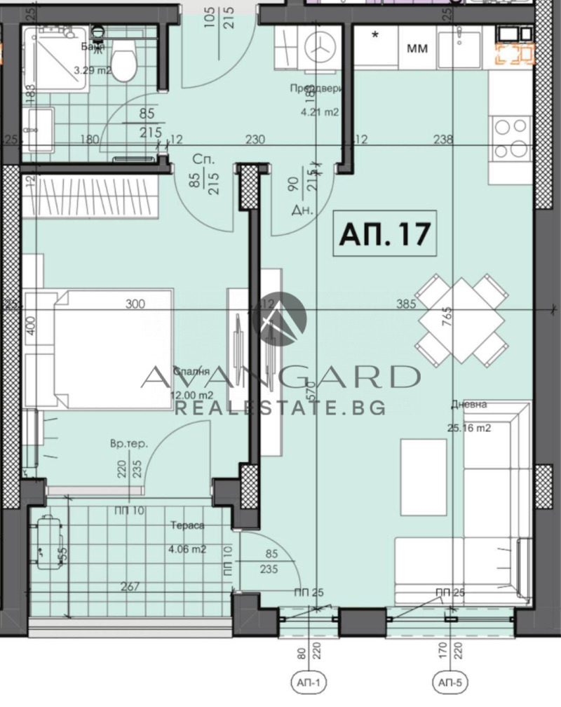 Продава  2-стаен, град Пловдив, Кършияка • 83 999 EUR • ID 34661664 — holmes.bg - [1] 