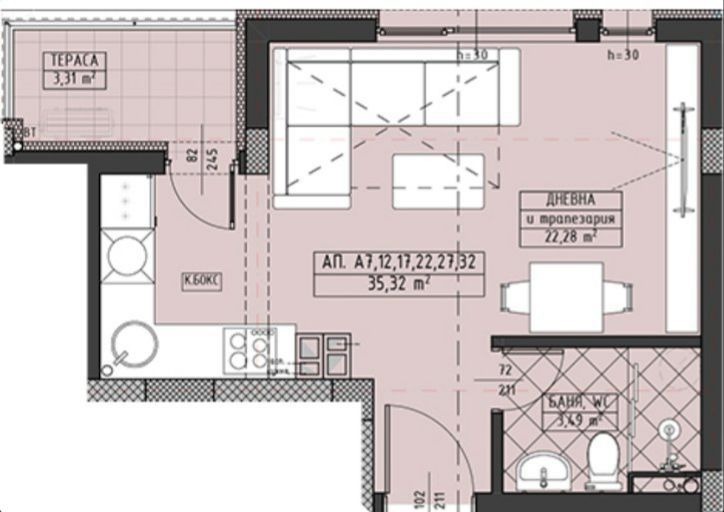 Продава  1-стаен град Пловдив , Западен , 42 кв.м | 22123477 - изображение [8]