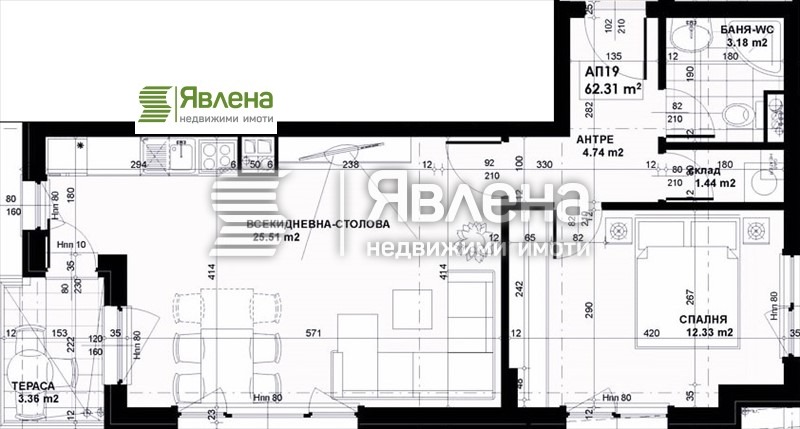 À venda  1 quarto Sofia , Lozenec , 75 m² | 21836698 - imagem [15]