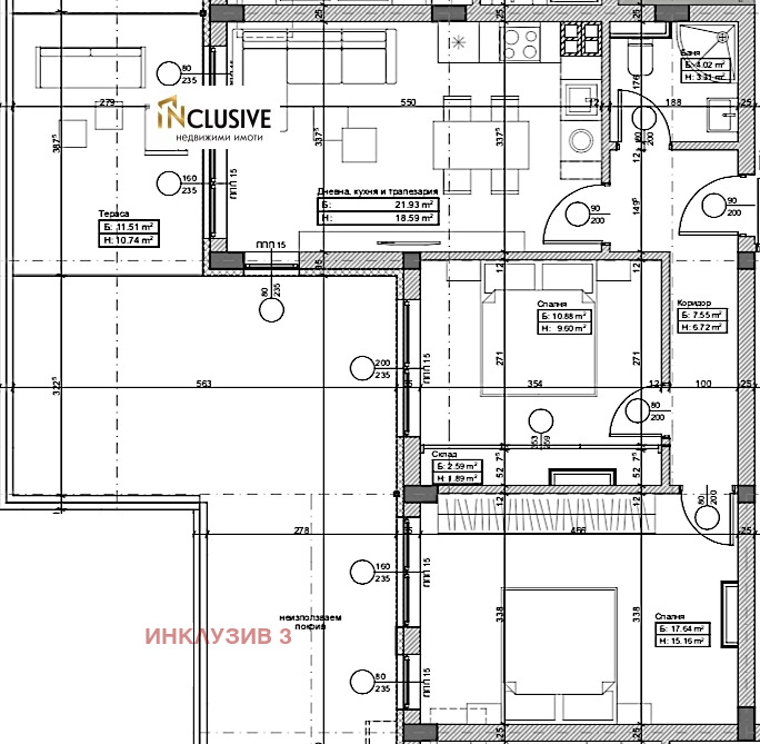 Продава 3-СТАЕН, гр. София, Обеля, снимка 2 - Aпартаменти - 49540788